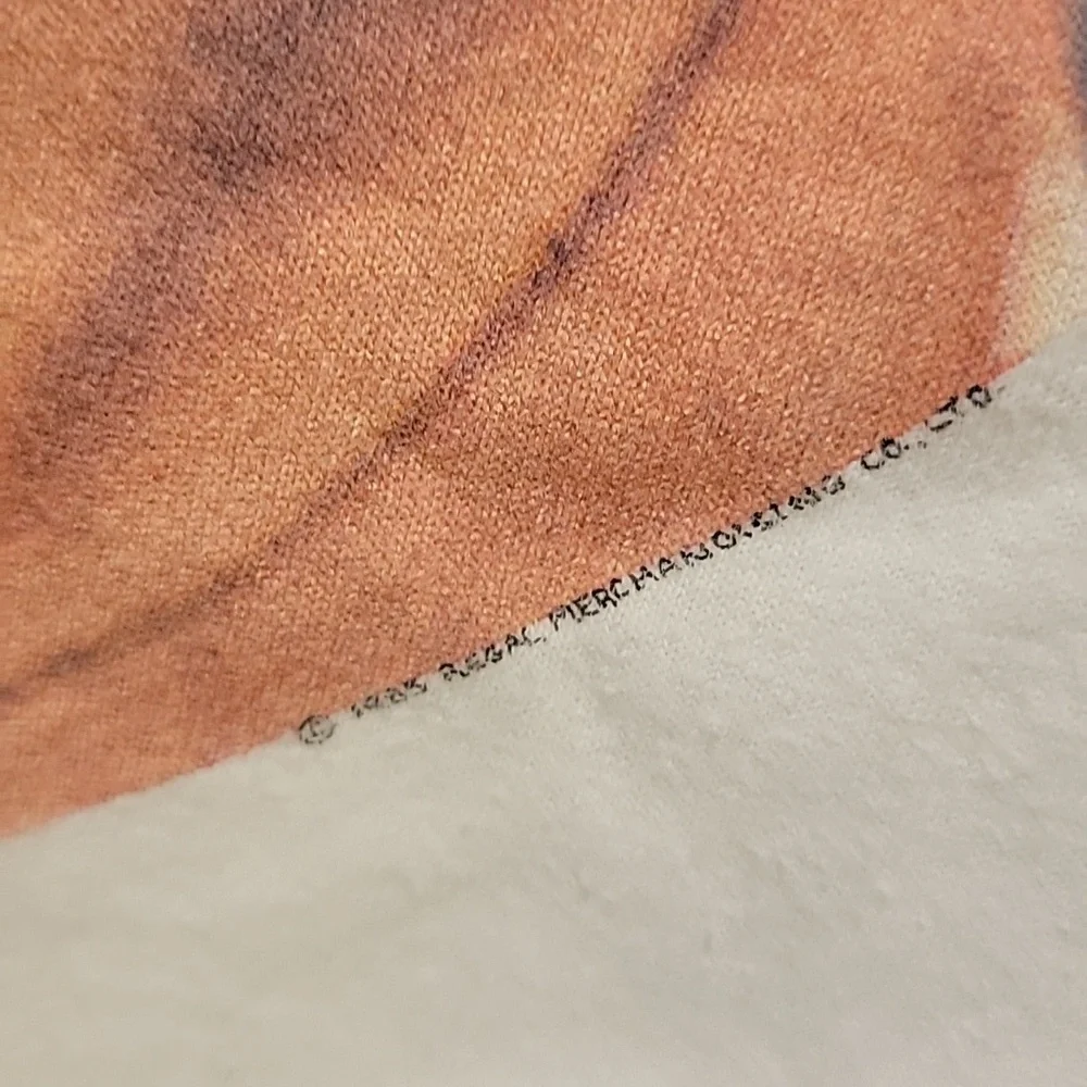 Vintage 1985 Paul Young The Nine Go Mad Tour White Tshirt Size Large - Picture 7 of 8